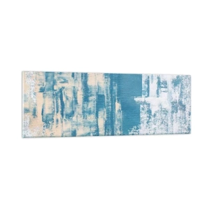 Quadro em vidro - Através da estalactite de gelo - 90x30 cm