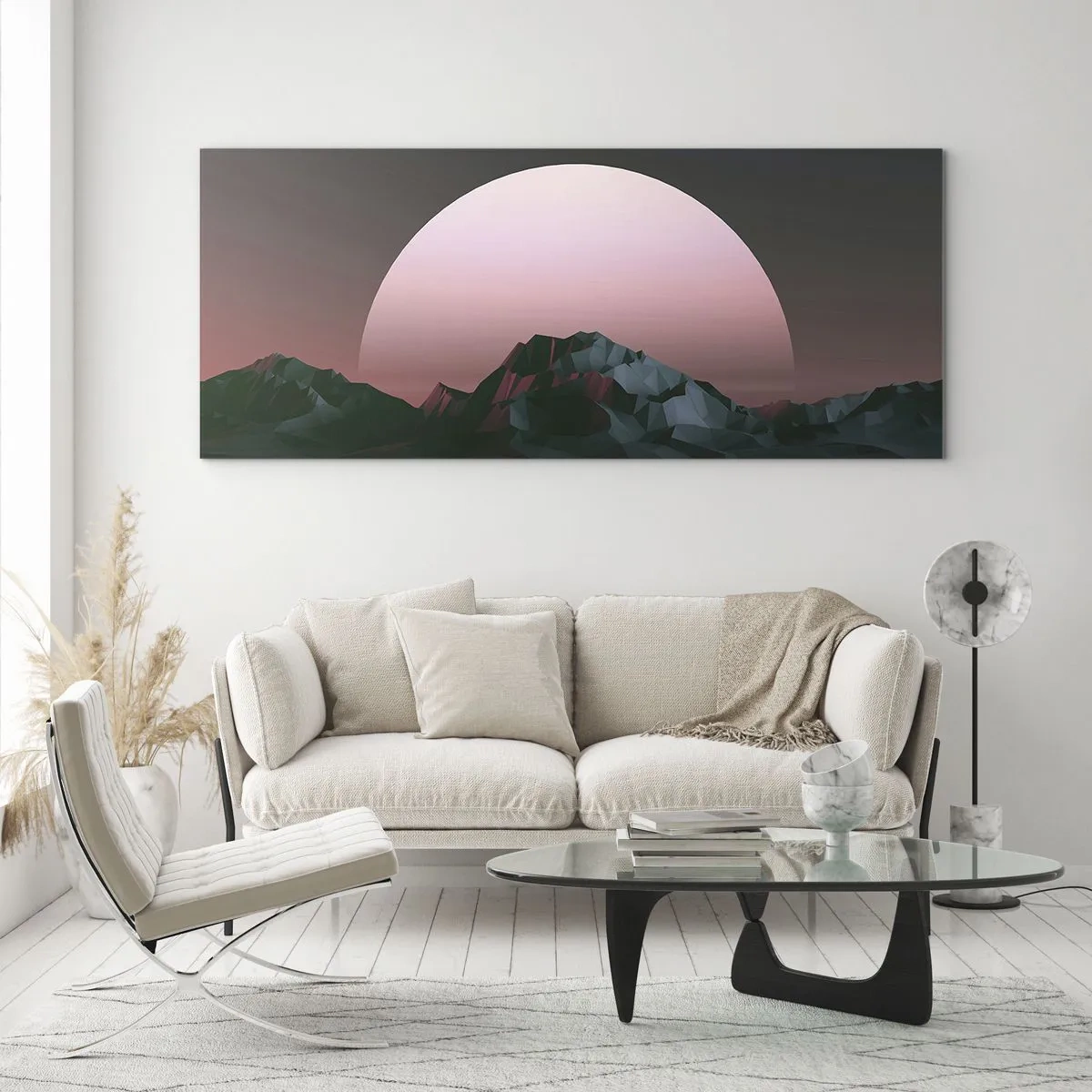 Quadro em vidro - Numa galáxia vizinha - 100x40 cm