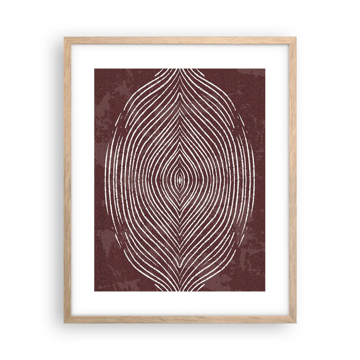 Pôster com moldura de carvalho claro - O espaço fala - 40x50 cm