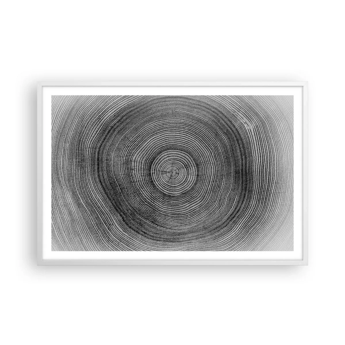 Pôster em moldura branca - Sinal dos tempos - 91x61 cm