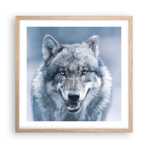 Pôster com moldura de carvalho claro - Vai aceitar o desafio? - 50x50 cm