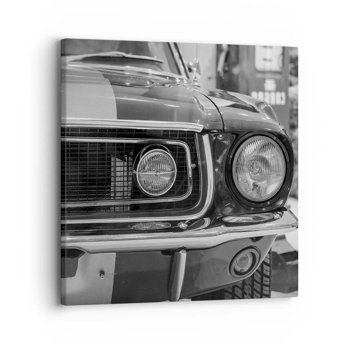 Quadro em tela - Condução perigosa - 30x30 cm