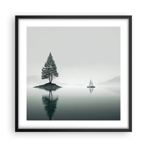 Pôster com moldura preta - Sonho dos sonhos - 50x50 cm