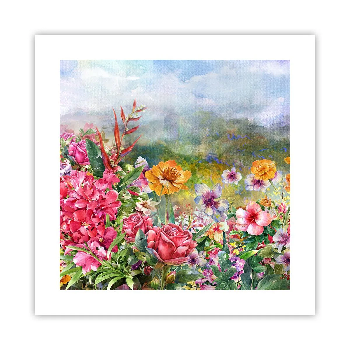 Pôster - O jardim que enlouqueceu - 40x40 cm