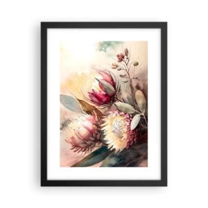 Pôster com moldura preta - De perfil e de frente - 30x40 cm