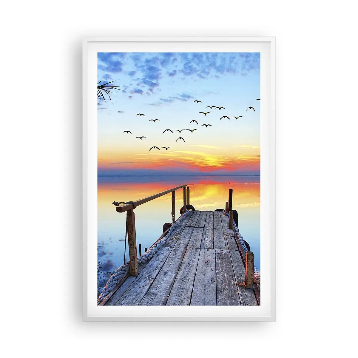 Pôster em moldura branca - É hora de voltar... - 61x91 cm