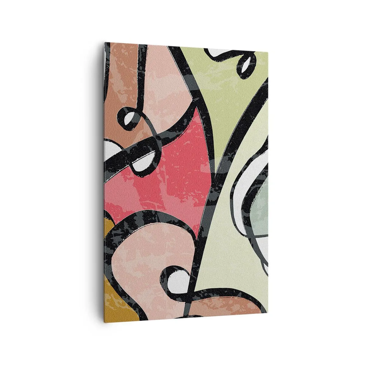 Quadro em tela - Piruetas entre cores - 80x120 cm