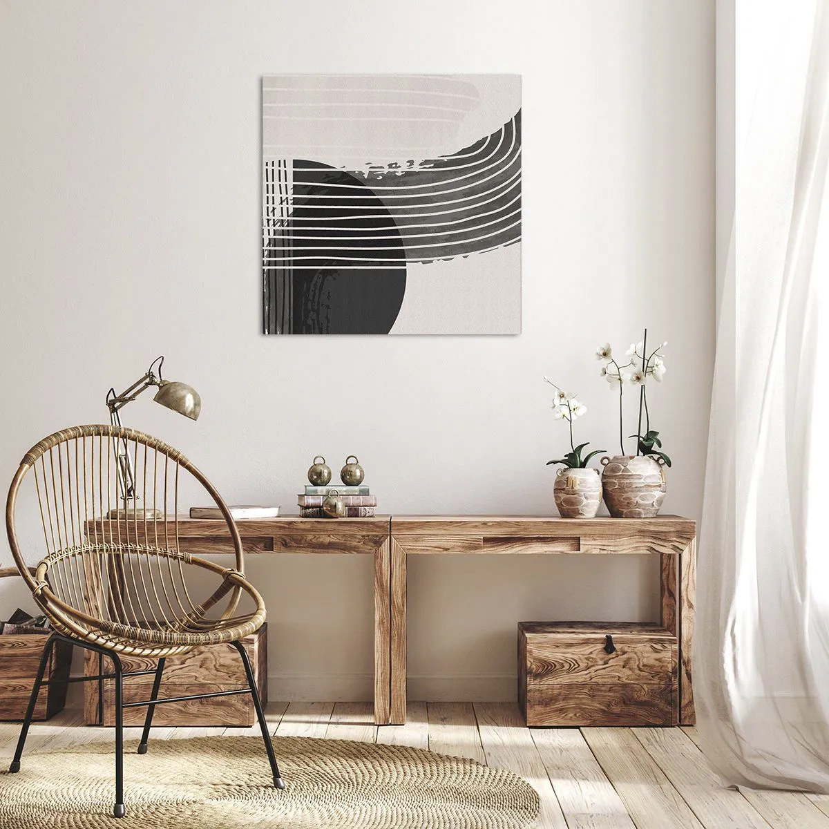 Quadro em tela - Ida e volta - 50x50 cm