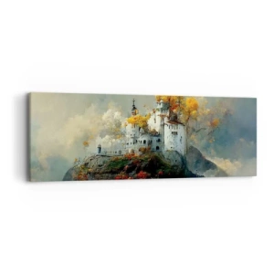 Quadro em tela - O começo de uma história romântica - 90x30 cm