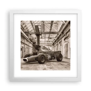 Pôster em moldura branca - O descanso do vencedor - 30x30 cm