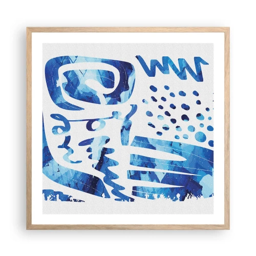 Pôster com moldura de carvalho claro - Voltar às raízes - 60x60 cm