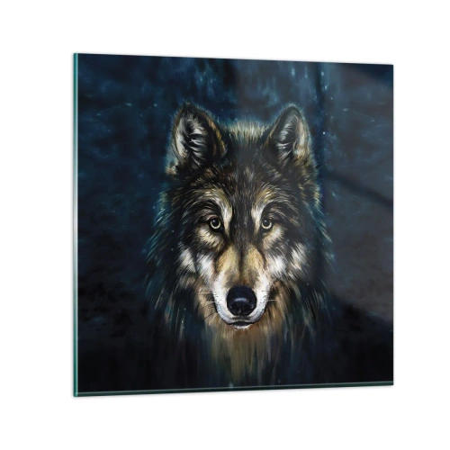 Quadro em vidro - Alfa? E ómega - 40x40 cm