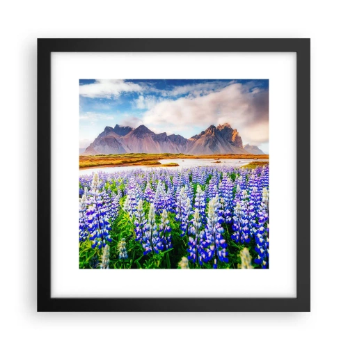 Pôster com moldura preta - Força e severidade ao lado da suavidade - 30x30 cm