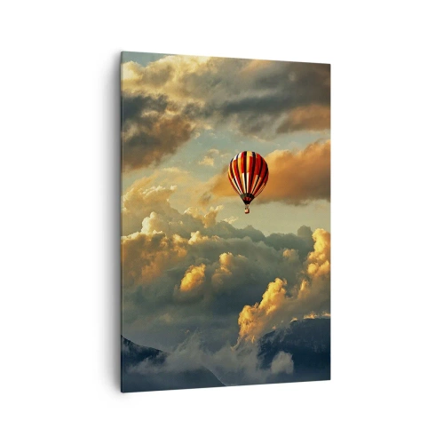 Quadro em tela - Eu voo porque sou livre - 70x100 cm