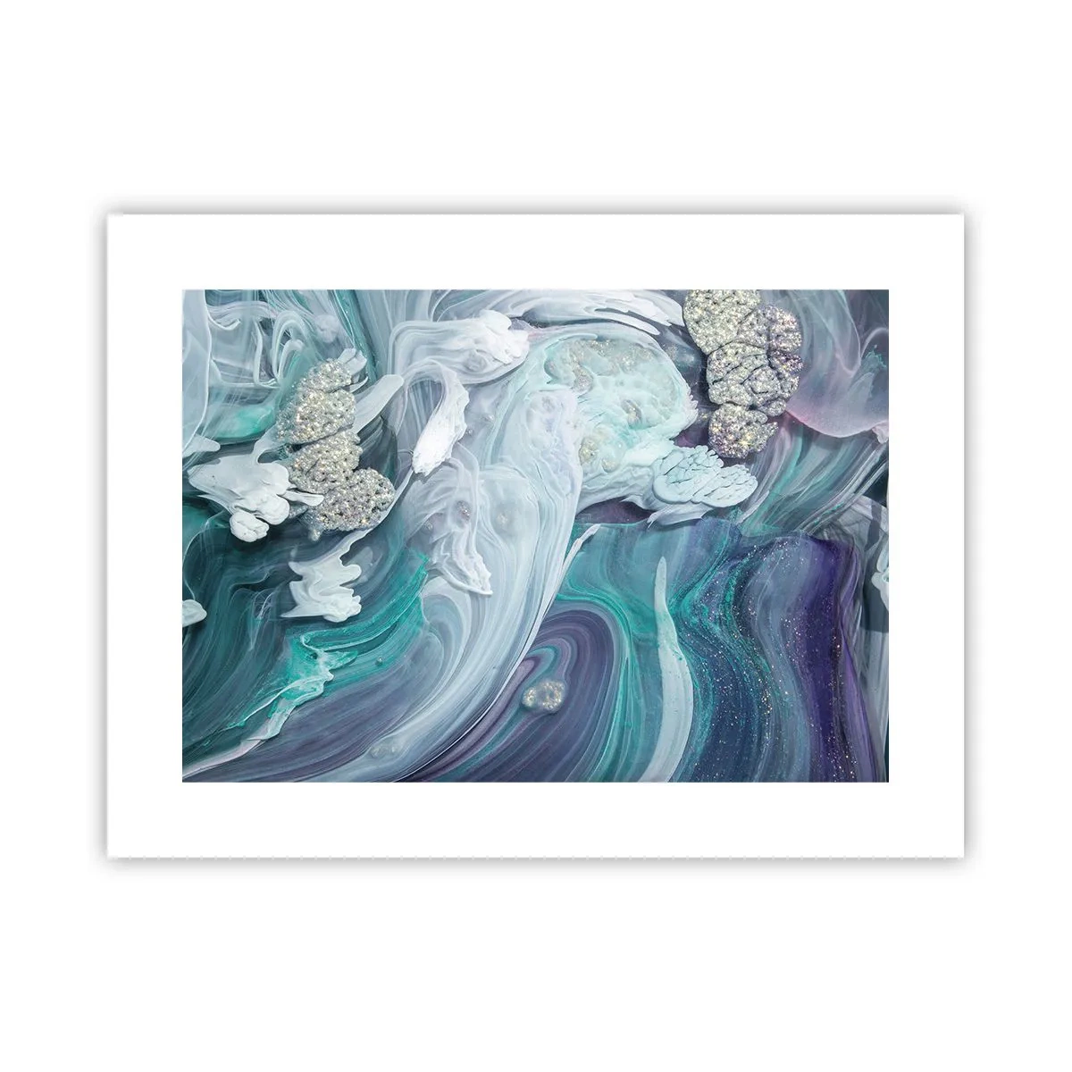 Pôster - Correntes de azul - 40x30 cm