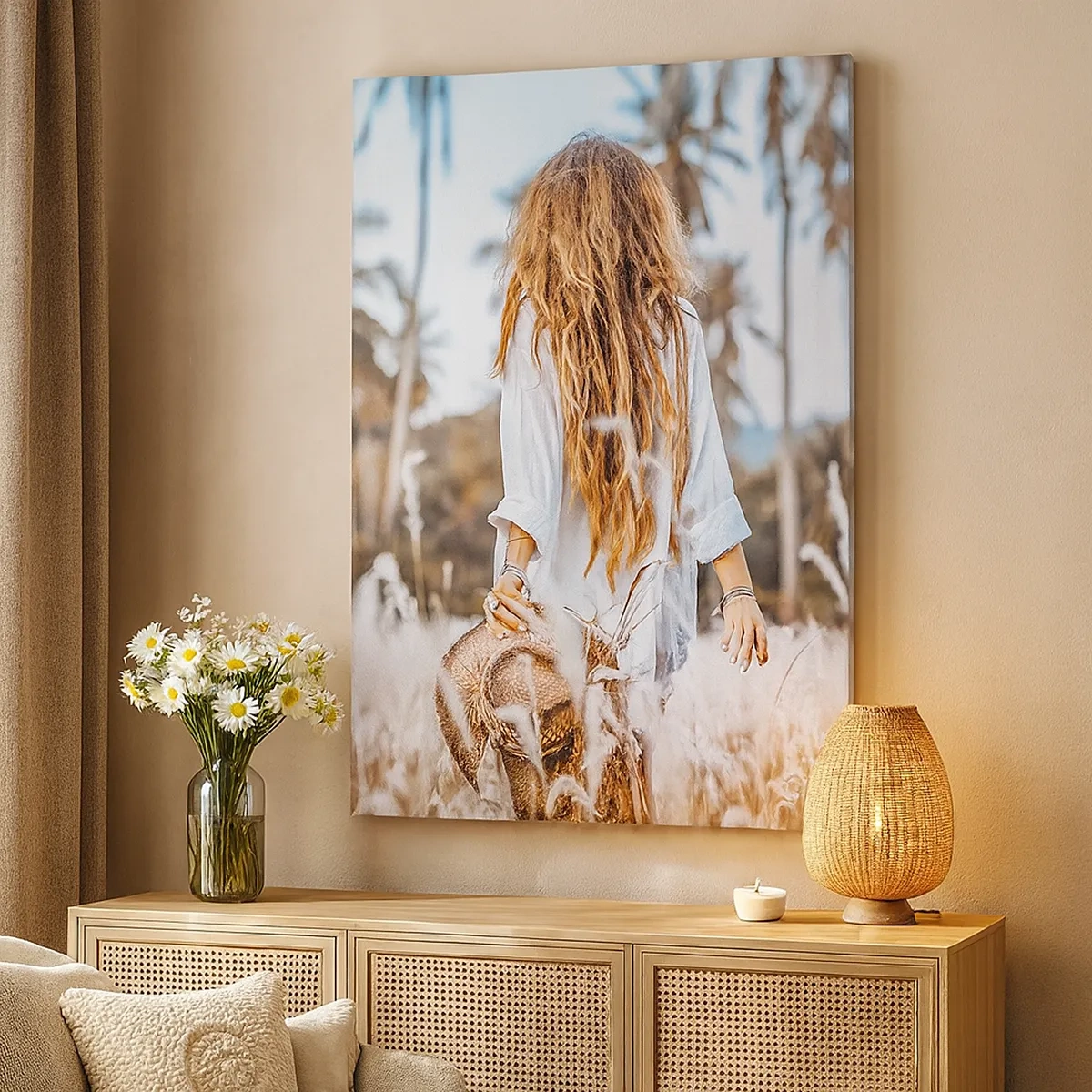 Quadro em tela - Nascida da maciez da relva - 50x70 cm