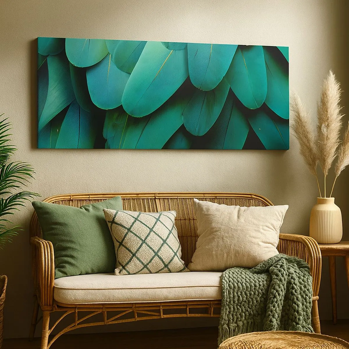 Quadro em tela - Precisão de papagaio - 100x40 cm