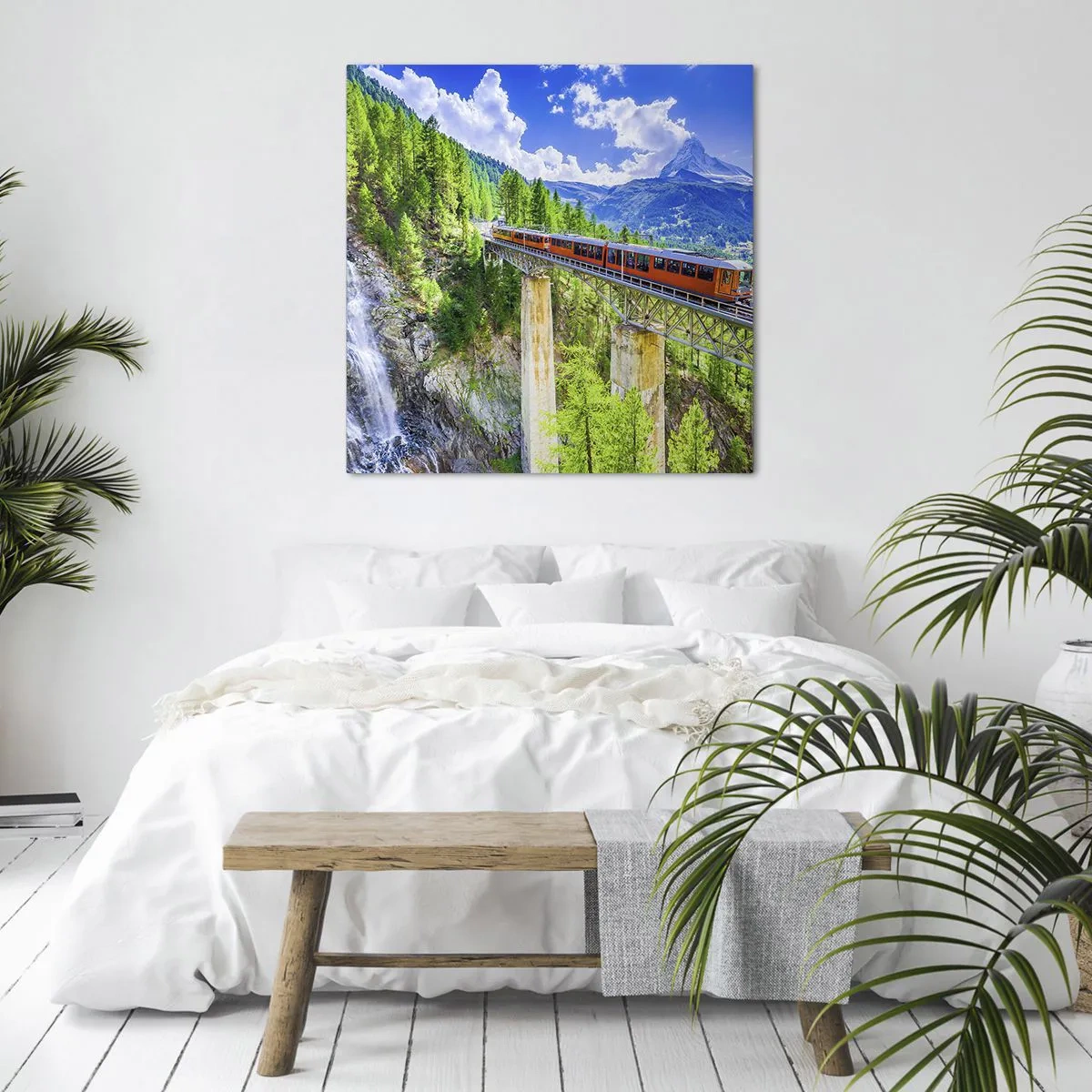 Quadro em tela - Hora dos Alpes - 50x50 cm