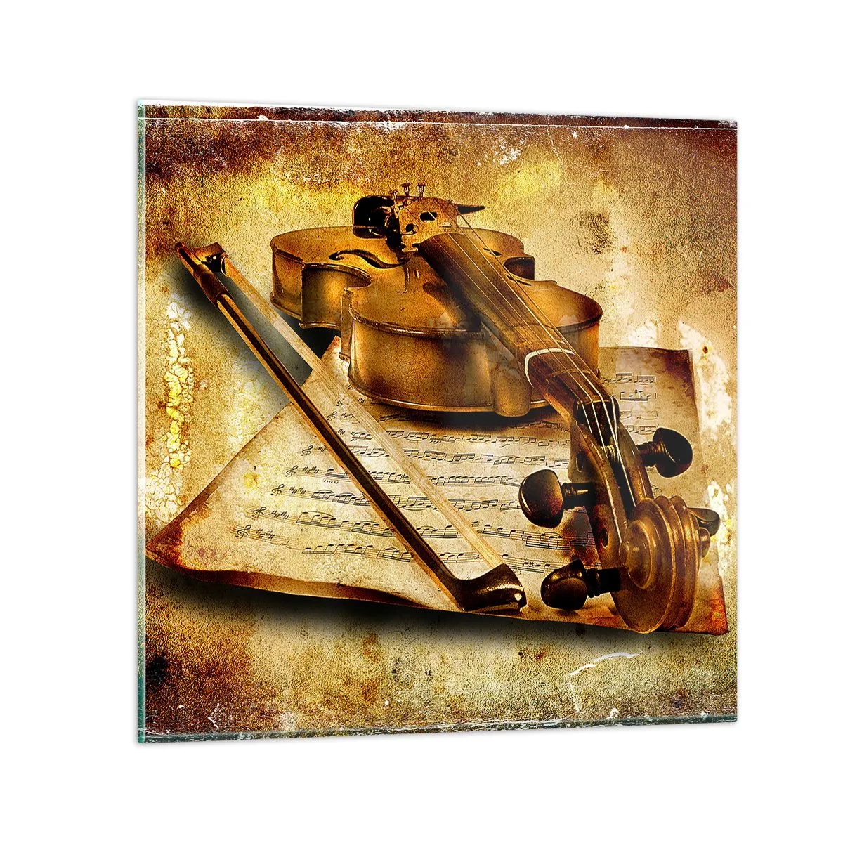 Quadro em vidro - Precisa-se de virtuoso - 60x60 cm