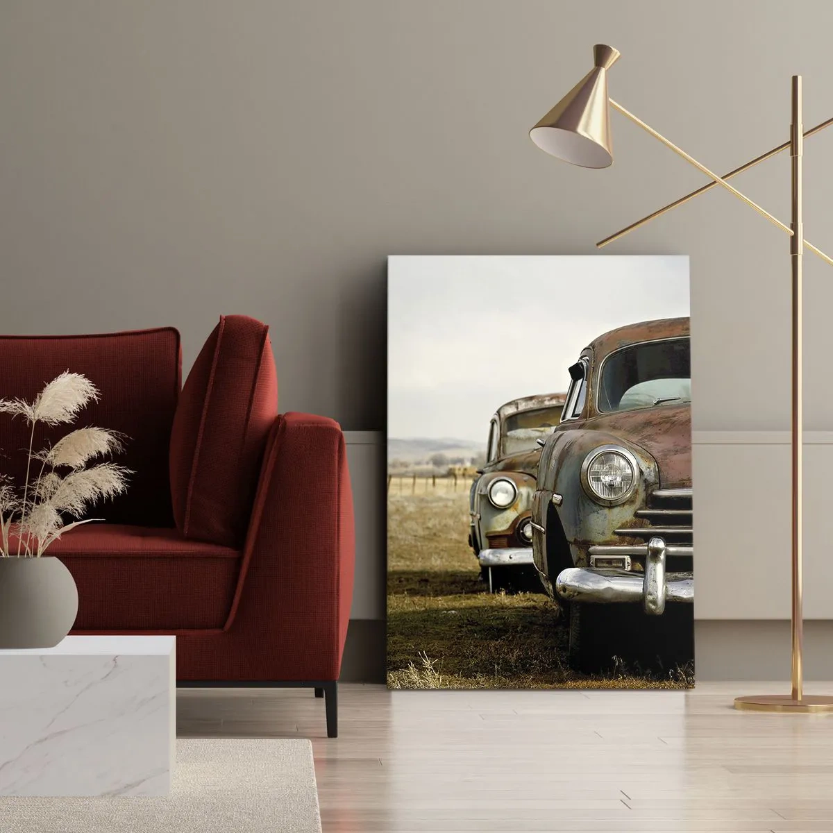 Quadro em tela - Um merecido descanso - 55x100 cm