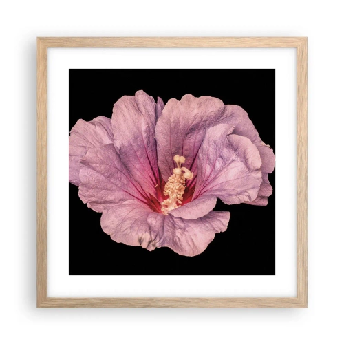 Pôster com moldura de carvalho claro - Direto para o coração - 40x40 cm