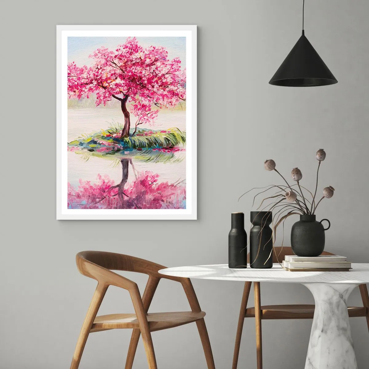 Pôster em moldura branca - A festa da Primavera - 50x70 cm