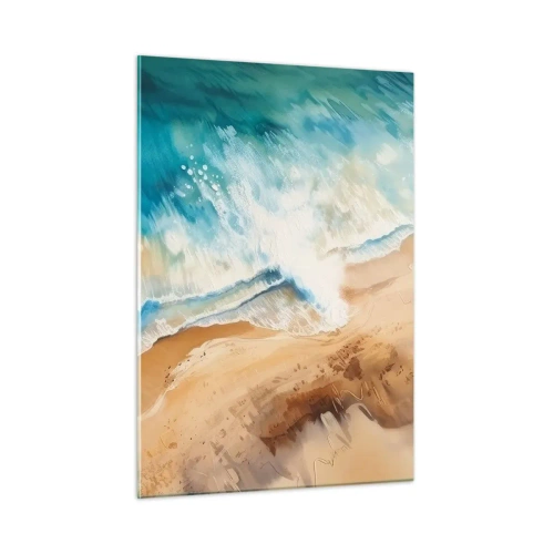 Quadro em vidro - A onda que retorna - 50x70 cm