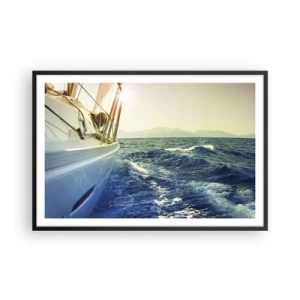 Pôster com moldura preta - Depois da aventura - 91x61 cm