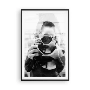 Pôster com moldura preta - Criador e material - 61x91 cm