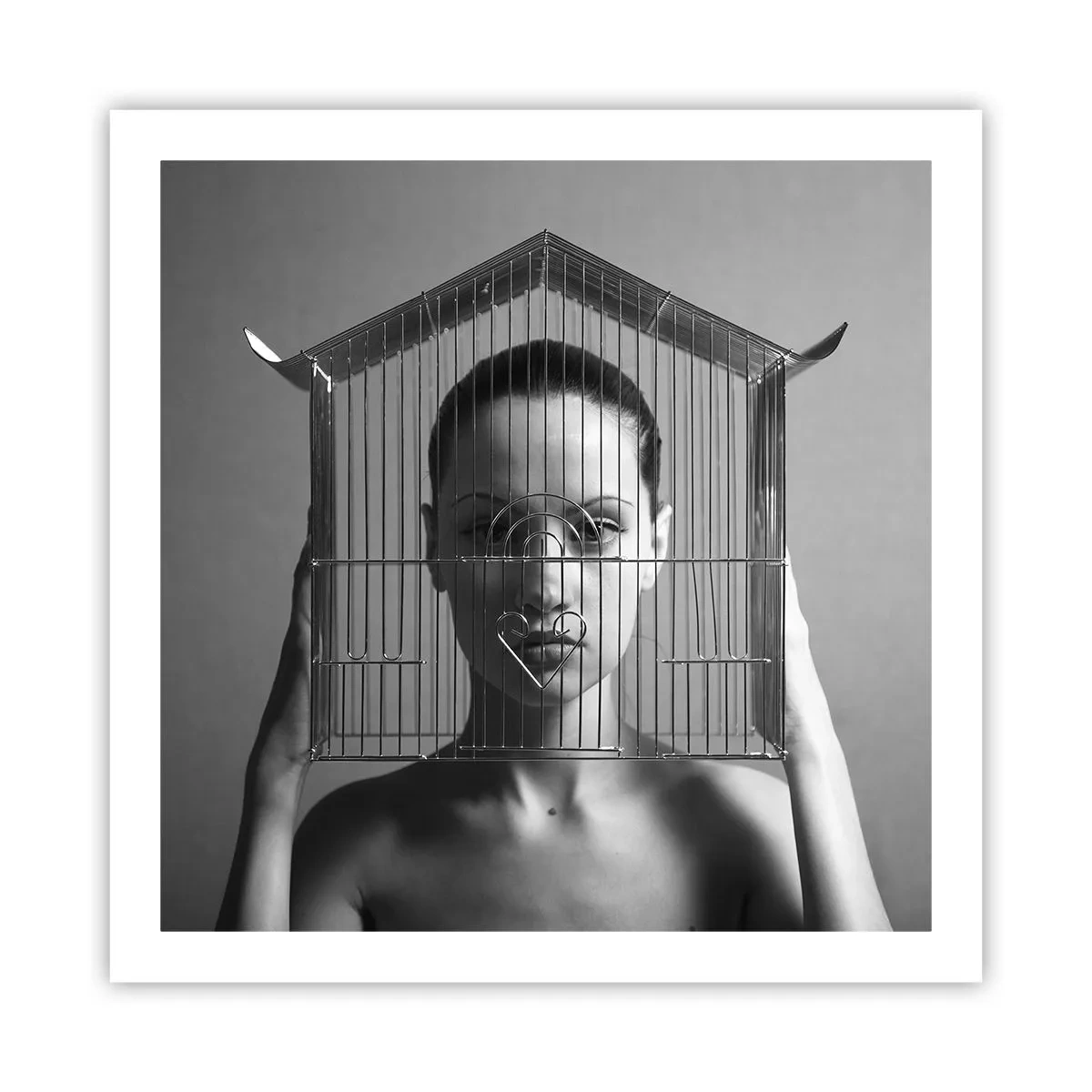 Pôster - Retrato um pouco surreal - 60x60 cm