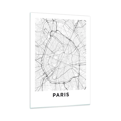 Quadro em vidro - Flor de Paris - 50x70 cm