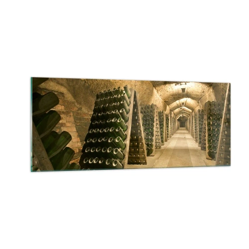 Quadro em vidro - O nascimento do sabor - 100x40 cm