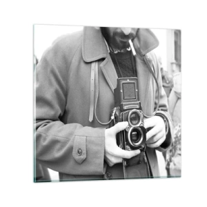 Quadro em vidro - Estilo retro - 70x70 cm