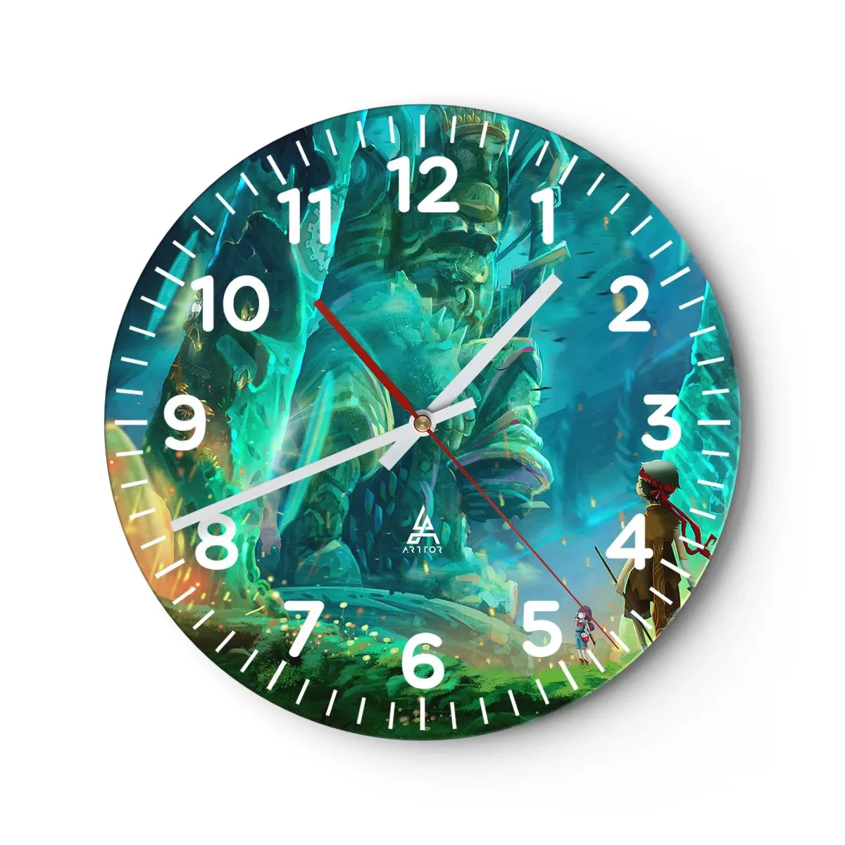 Relógio de parede - Relógio em vidro - Do Grande Livro de Contos de Fadas - 30x30 cm