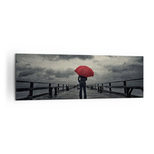 Quadro em tela - Não faz mal que chova - 160x50 cm