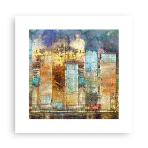 Pôster - Uma metrópole ensolarada - 30x30 cm