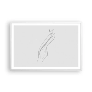Pôster em moldura branca - Apenas uma promessa - 91x61 cm