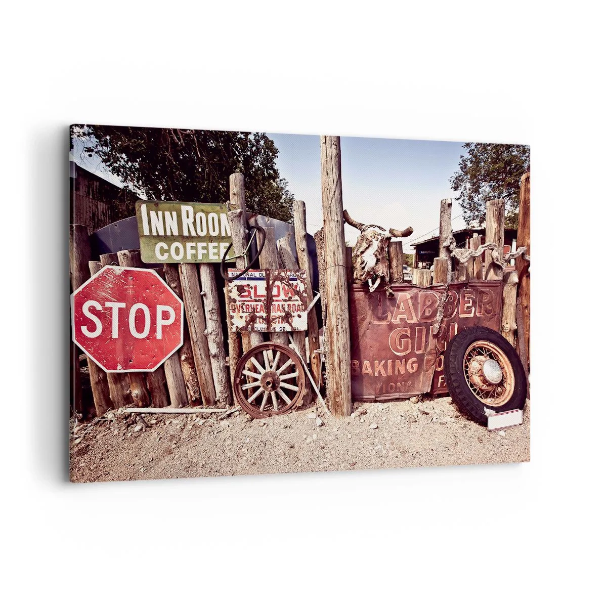 Quadro em tela - E o tempo parou - 120x80 cm