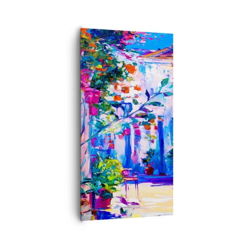 Quadro em tela - Impressão - rua italiana - 65x120 cm