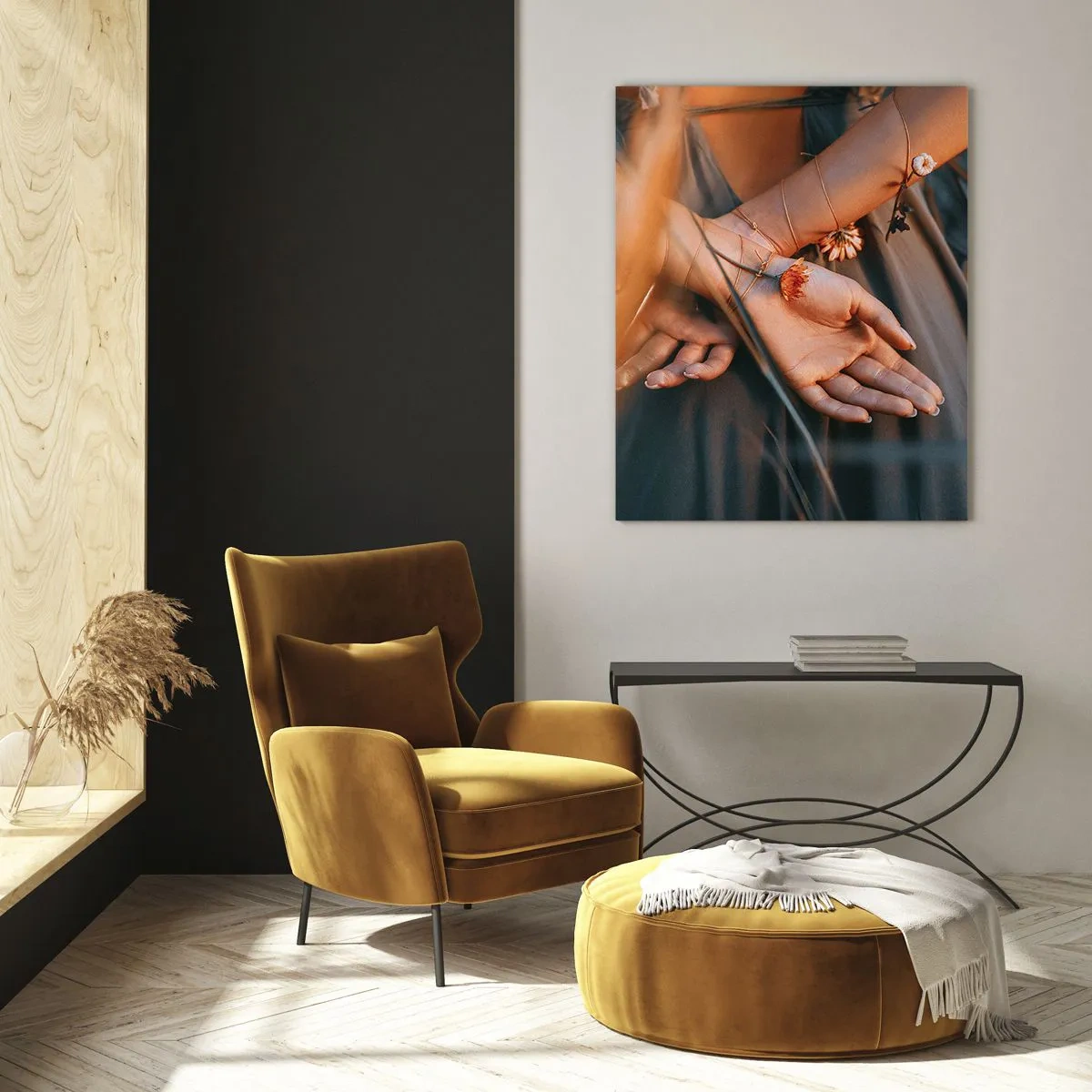 Quadro em vidro - Ligada à natureza - 80x120 cm