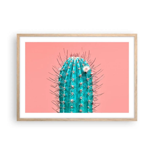 Pôster com moldura de carvalho claro - Apenas olhe - 70x50 cm