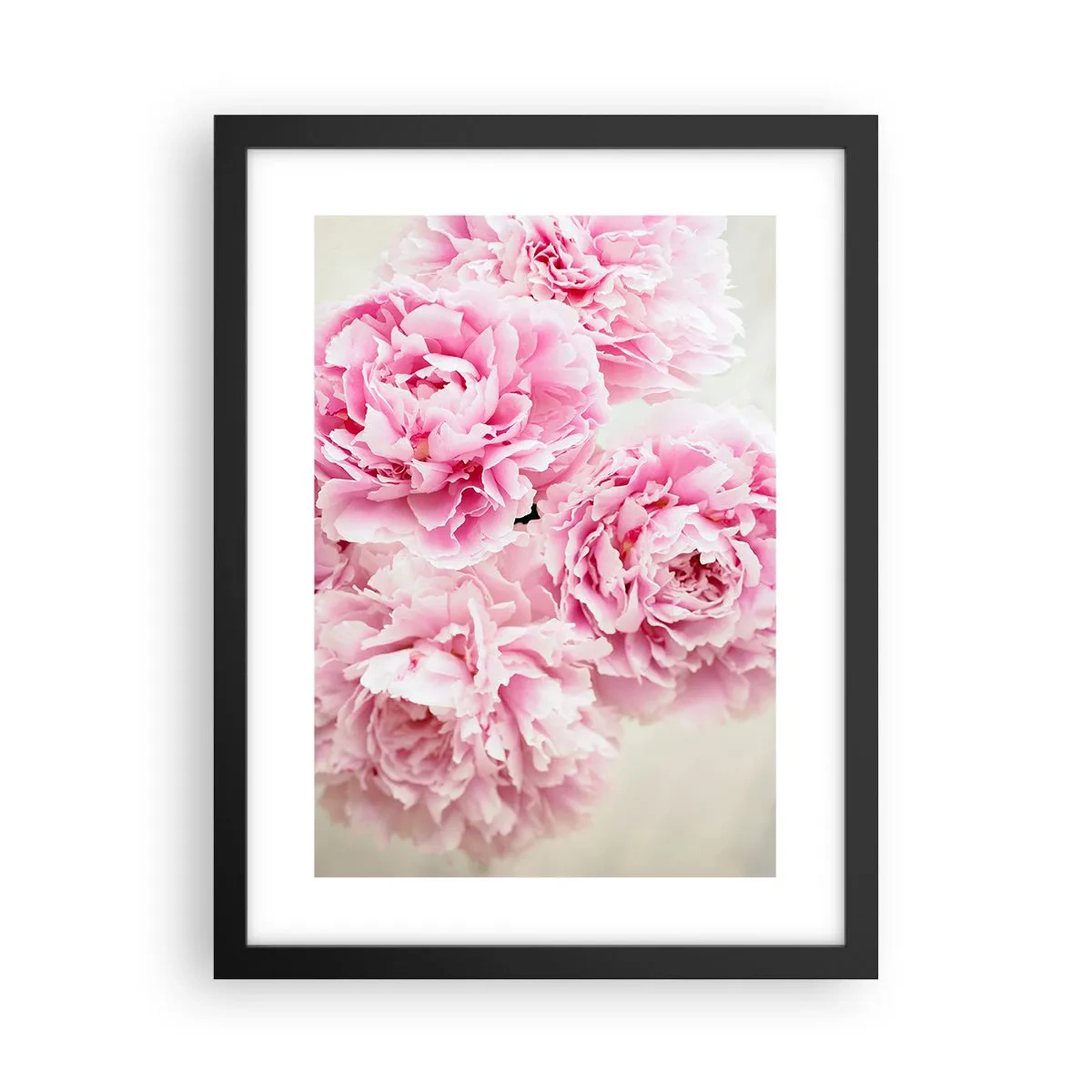 Pôster com moldura preta - Em esplendor rosa - 30x40 cm