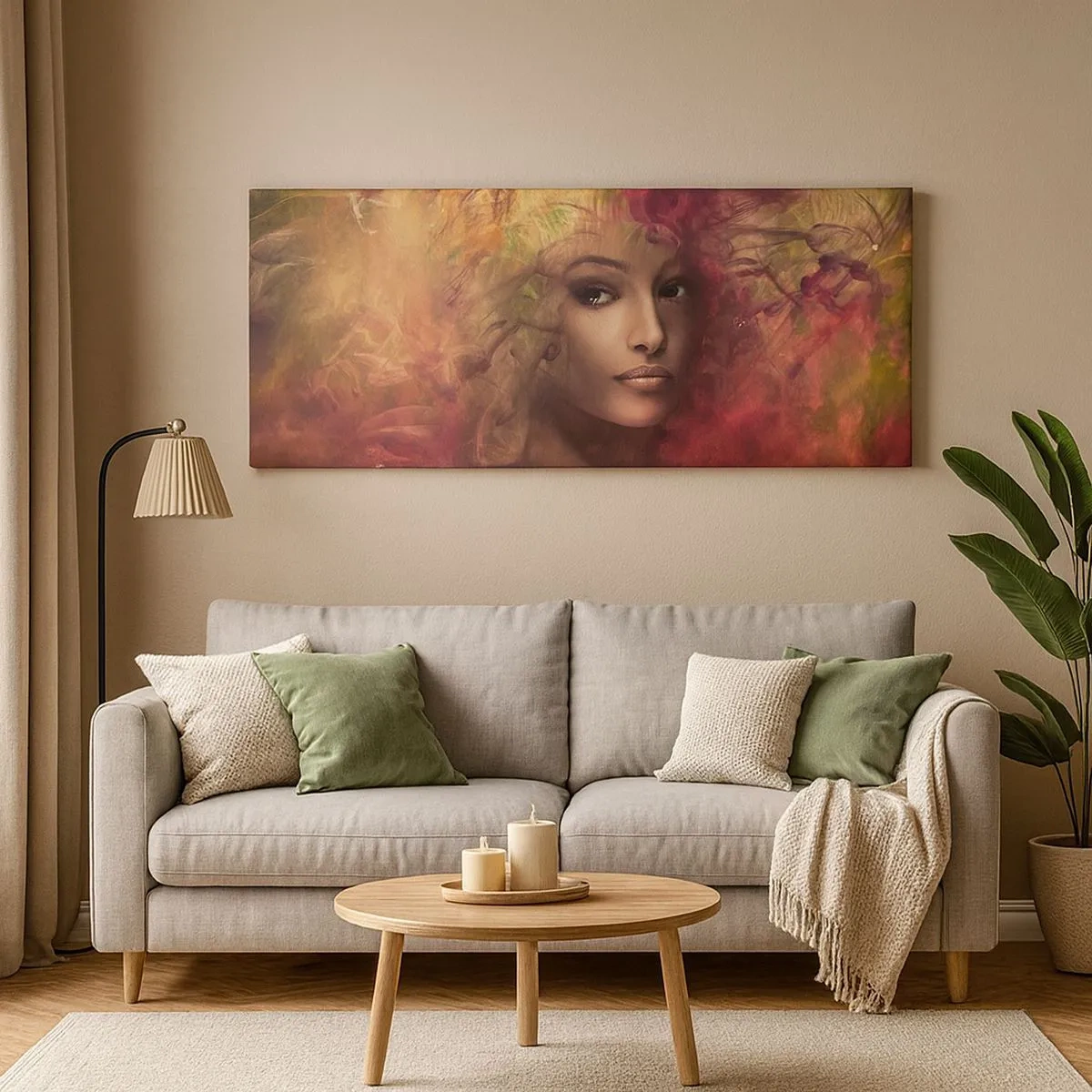 Quadro em tela - Estou aqui! - 100x40 cm