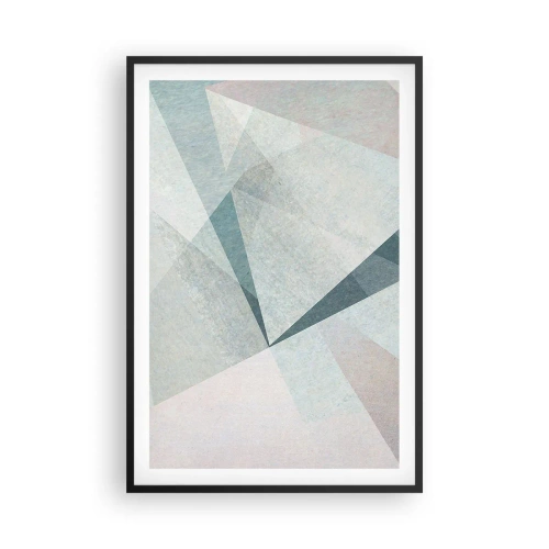 Pôster com moldura preta - Calmo, embora dinâmico - 61x91 cm