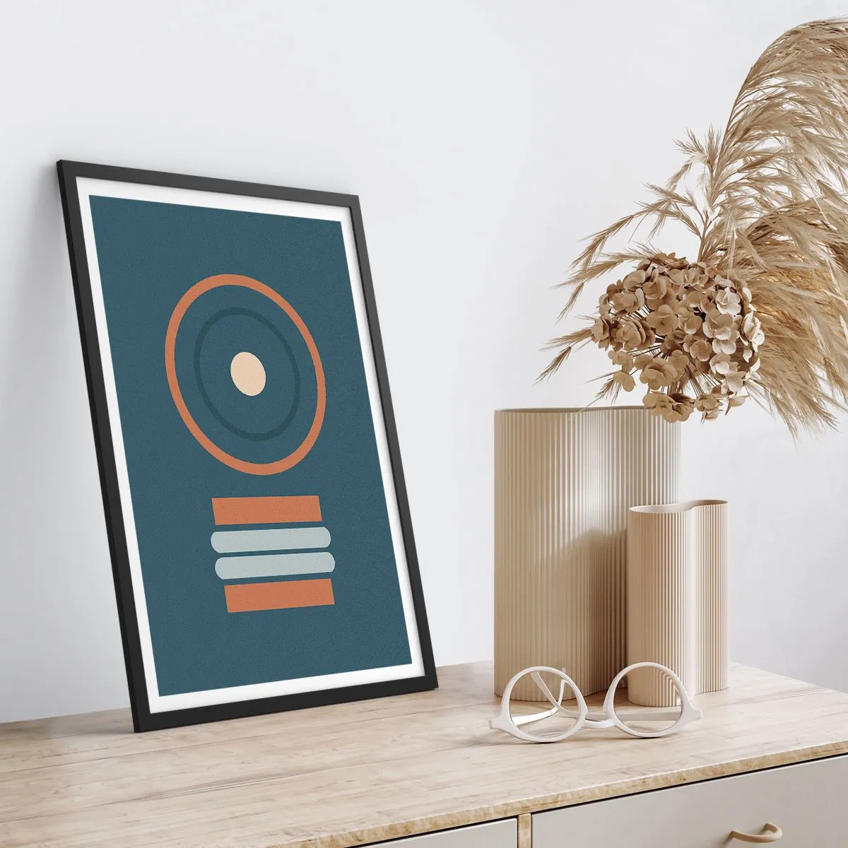 Pôster com moldura preta - A essência da questão - 61x91 cm