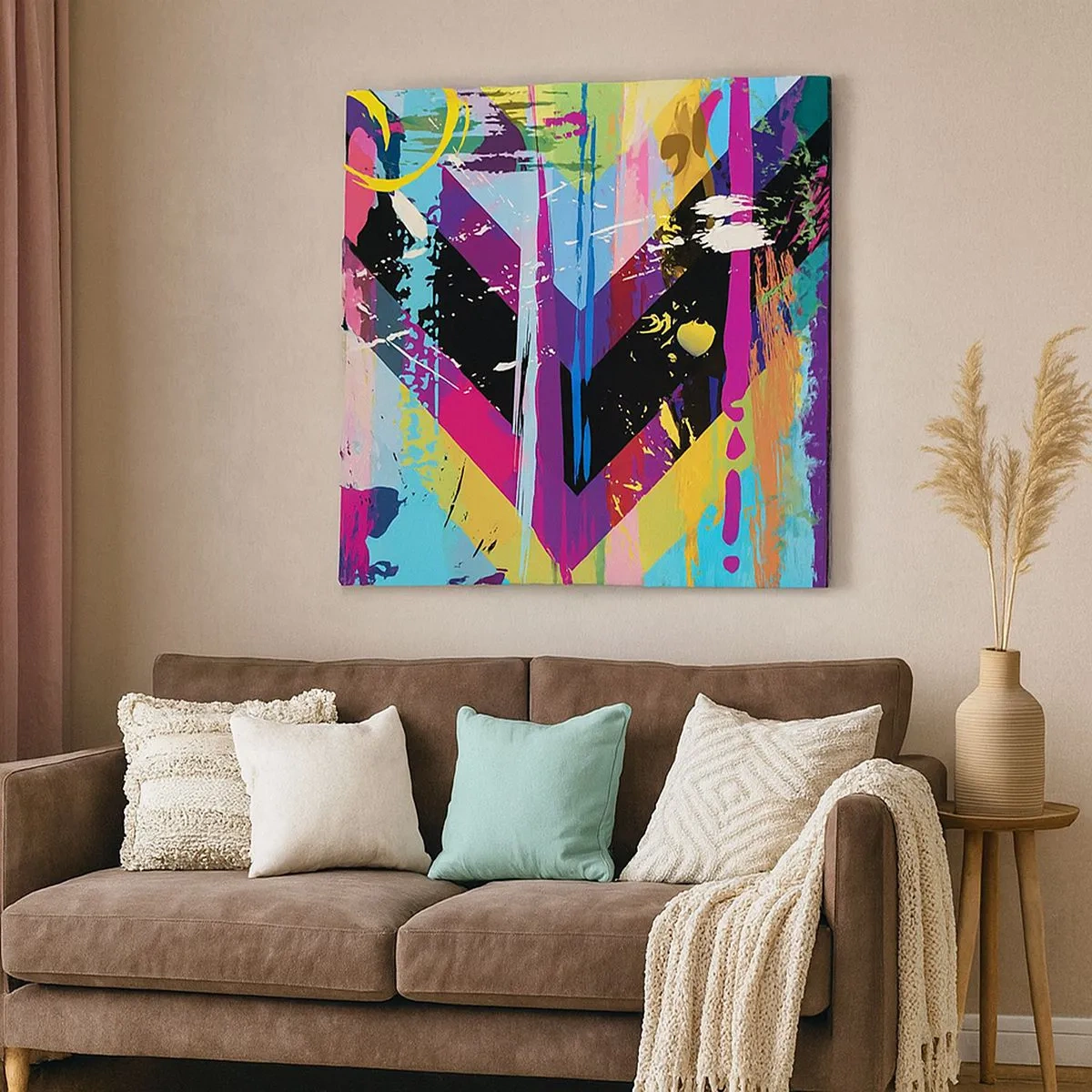 Quadro em tela - De cima para baixo - 30x30 cm