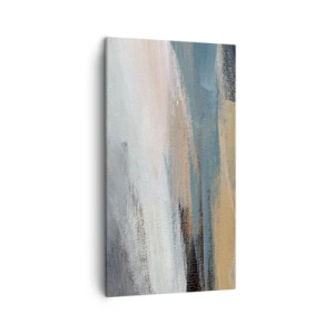 Quadro em tela - Abstração: paisagem do norte - 45x80 cm