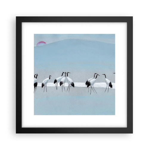 Pôster com moldura preta - Depois de um dia quente - 30x30 cm