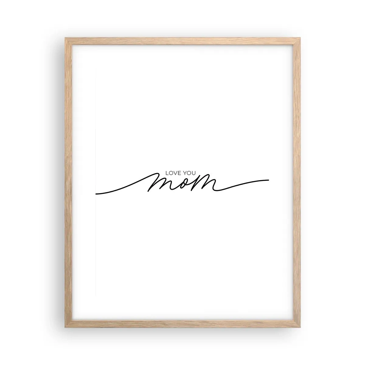 Pôster com moldura de carvalho claro - Uma grande emoção - 40x50 cm