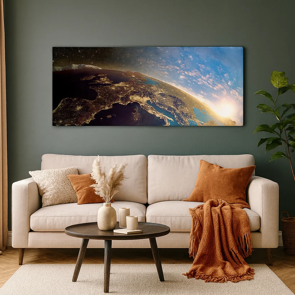 Quadro em tela - Vamos olhar para nós mesmos à distância - 30x30 cm